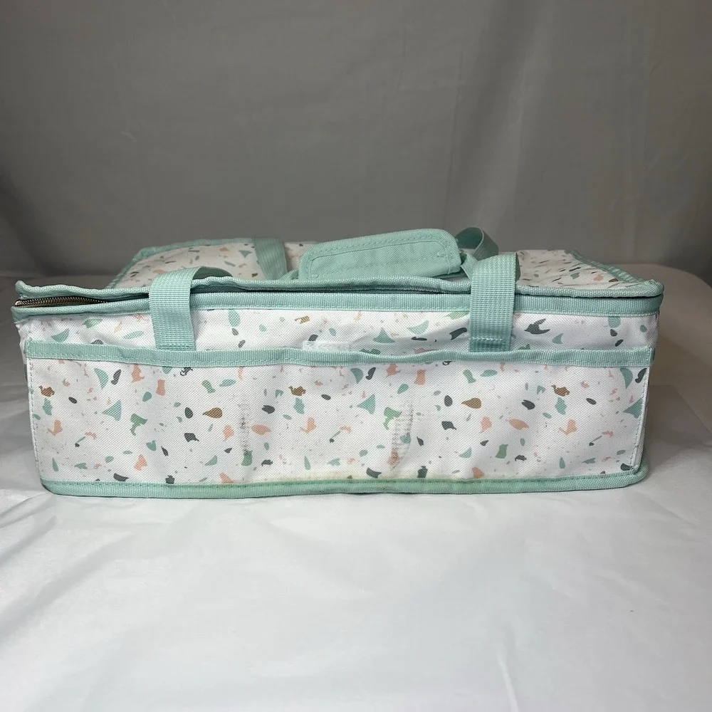 90's Print Large Insulated Casserole Carrier Reusable Lunch Box 9x13 Pan‎ Retro